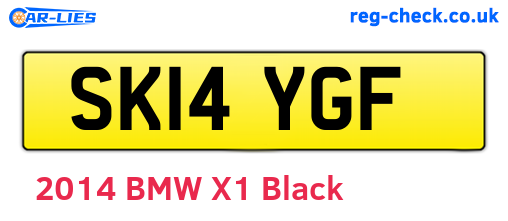 SK14YGF are the vehicle registration plates.