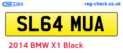 SL64MUA are the vehicle registration plates.