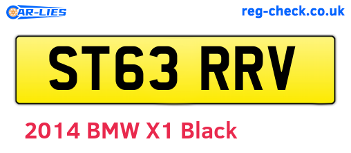 ST63RRV are the vehicle registration plates.