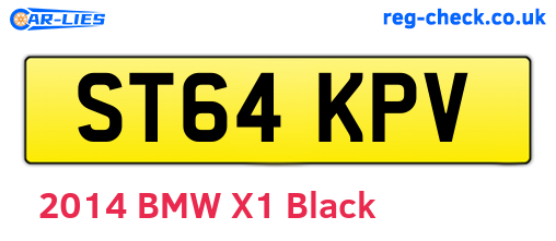 ST64KPV are the vehicle registration plates.