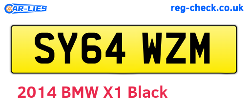 SY64WZM are the vehicle registration plates.