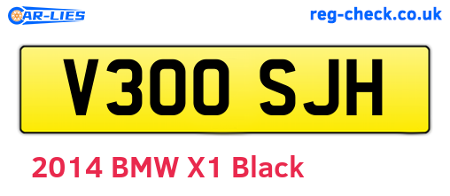 V300SJH are the vehicle registration plates.