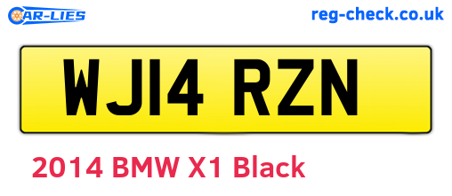 WJ14RZN are the vehicle registration plates.