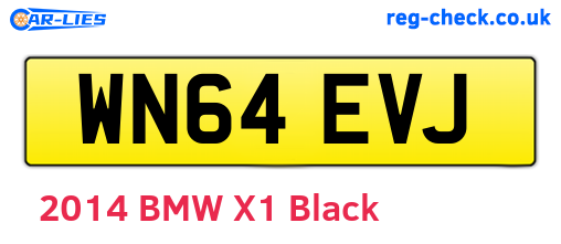 WN64EVJ are the vehicle registration plates.