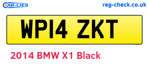 WP14ZKT are the vehicle registration plates.