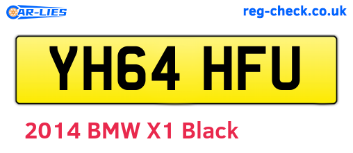 YH64HFU are the vehicle registration plates.