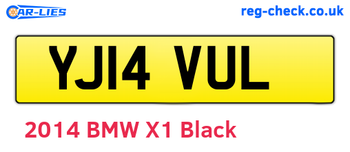 YJ14VUL are the vehicle registration plates.