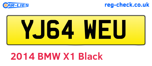 YJ64WEU are the vehicle registration plates.