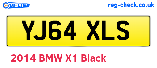 YJ64XLS are the vehicle registration plates.