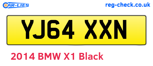 YJ64XXN are the vehicle registration plates.