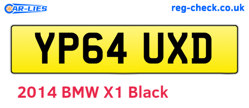YP64UXD are the vehicle registration plates.