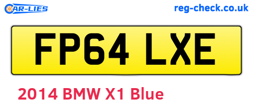 FP64LXE are the vehicle registration plates.