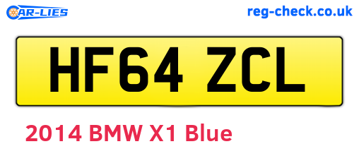 HF64ZCL are the vehicle registration plates.