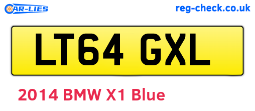 LT64GXL are the vehicle registration plates.