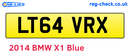 LT64VRX are the vehicle registration plates.