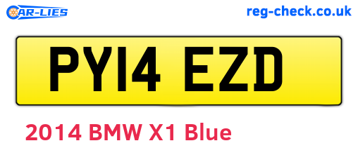 PY14EZD are the vehicle registration plates.
