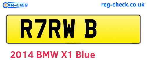 R7RWB are the vehicle registration plates.