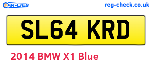 SL64KRD are the vehicle registration plates.
