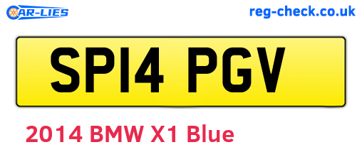 SP14PGV are the vehicle registration plates.