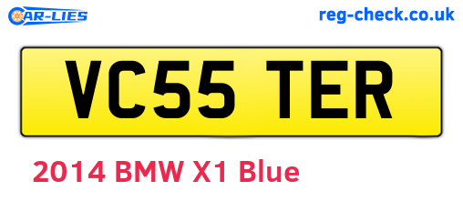 VC55TER are the vehicle registration plates.