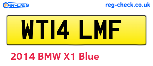 WT14LMF are the vehicle registration plates.