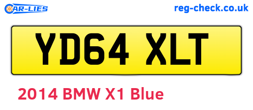 YD64XLT are the vehicle registration plates.
