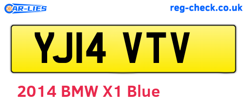 YJ14VTV are the vehicle registration plates.