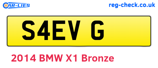 S4EVG are the vehicle registration plates.