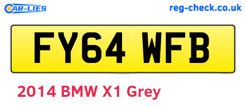 FY64WFB are the vehicle registration plates.