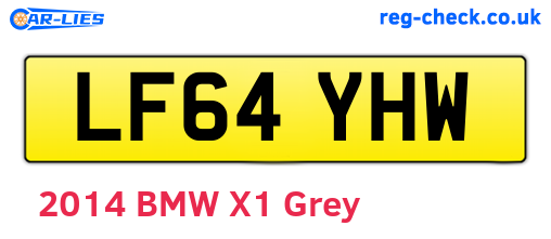 LF64YHW are the vehicle registration plates.