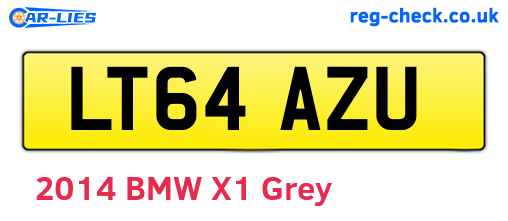 LT64AZU are the vehicle registration plates.