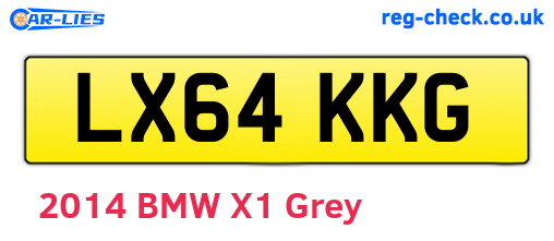 LX64KKG are the vehicle registration plates.