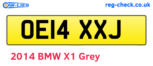 OE14XXJ are the vehicle registration plates.