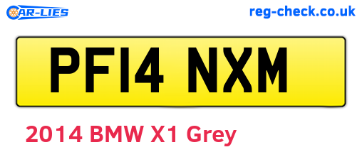 PF14NXM are the vehicle registration plates.
