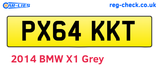 PX64KKT are the vehicle registration plates.