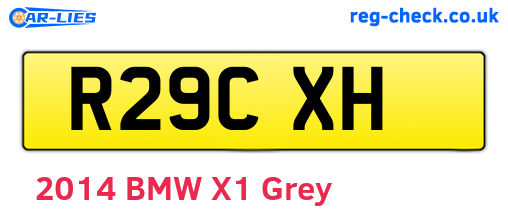 R29CXH are the vehicle registration plates.