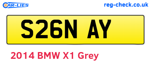 S26NAY are the vehicle registration plates.