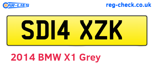 SD14XZK are the vehicle registration plates.