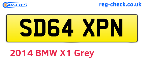 SD64XPN are the vehicle registration plates.