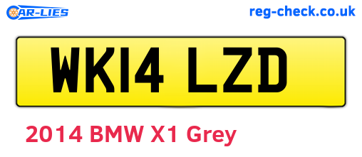 WK14LZD are the vehicle registration plates.