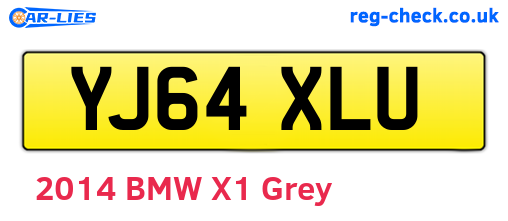 YJ64XLU are the vehicle registration plates.