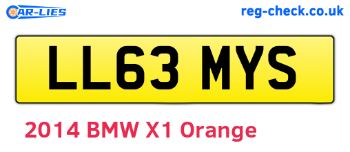 LL63MYS are the vehicle registration plates.