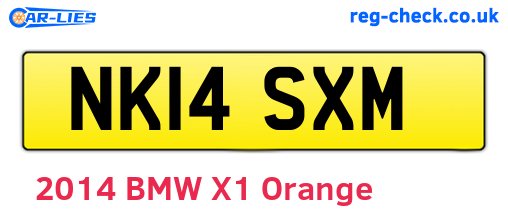 NK14SXM are the vehicle registration plates.