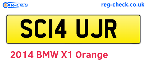 SC14UJR are the vehicle registration plates.
