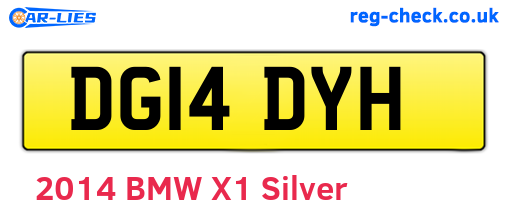 DG14DYH are the vehicle registration plates.