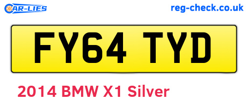 FY64TYD are the vehicle registration plates.