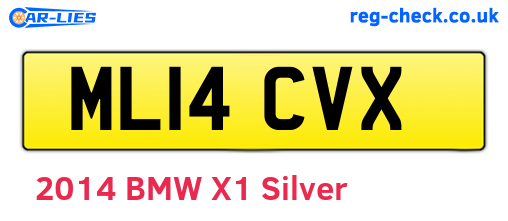 ML14CVX are the vehicle registration plates.