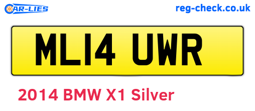 ML14UWR are the vehicle registration plates.