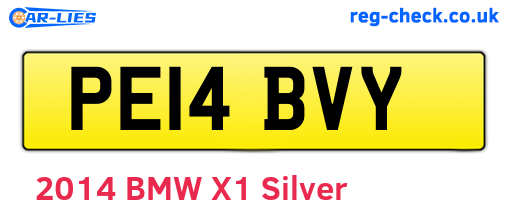 PE14BVY are the vehicle registration plates.