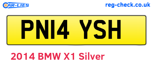 PN14YSH are the vehicle registration plates.